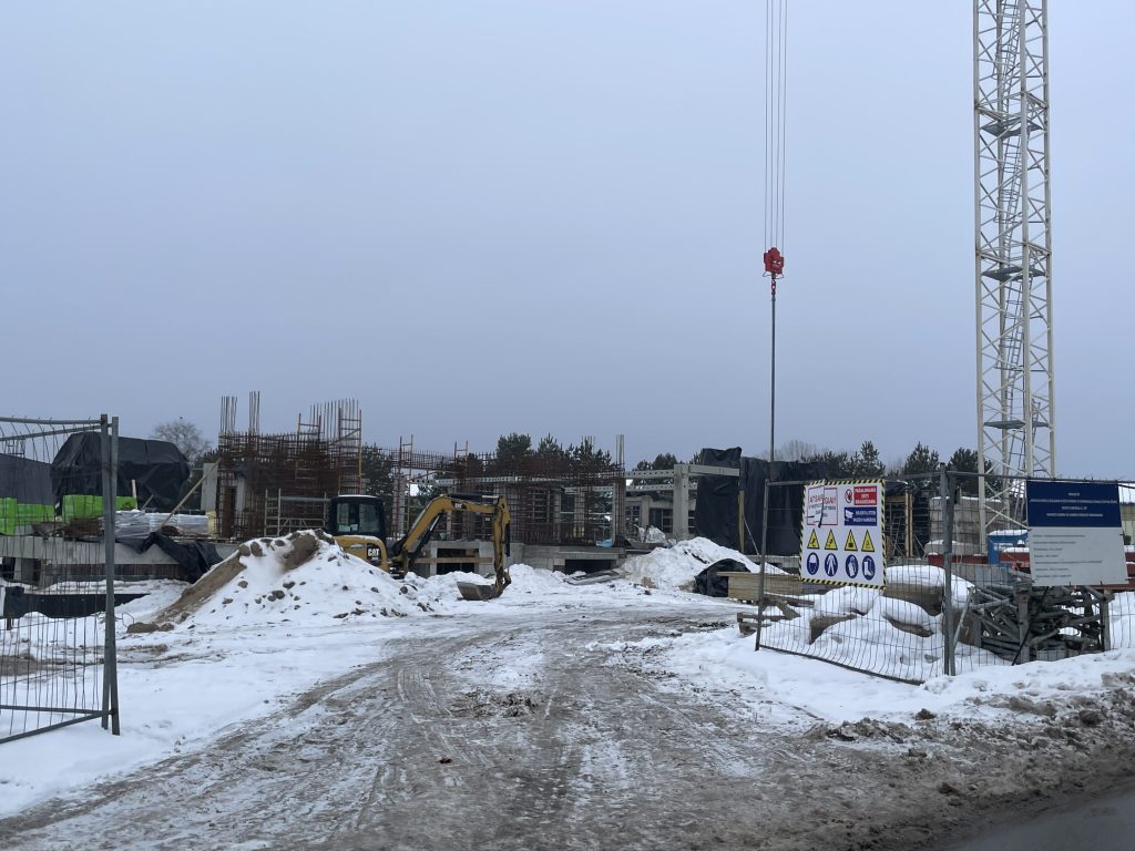 Akmenų g. 1B socialinis daugiabutis (Akmenų g. 1B) - Multi apartment - construction photos