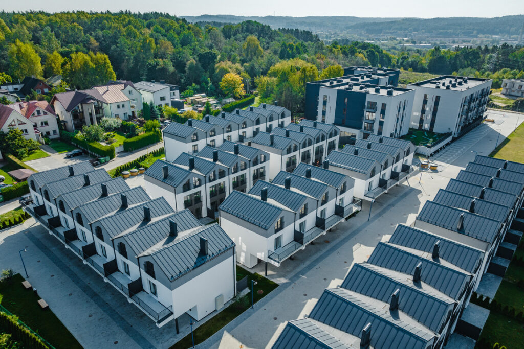 Riverland 1 etapas (Lazdynėlių g. 51, 53, 55, 57, 59, 61, 63) - Row housing - construction photos