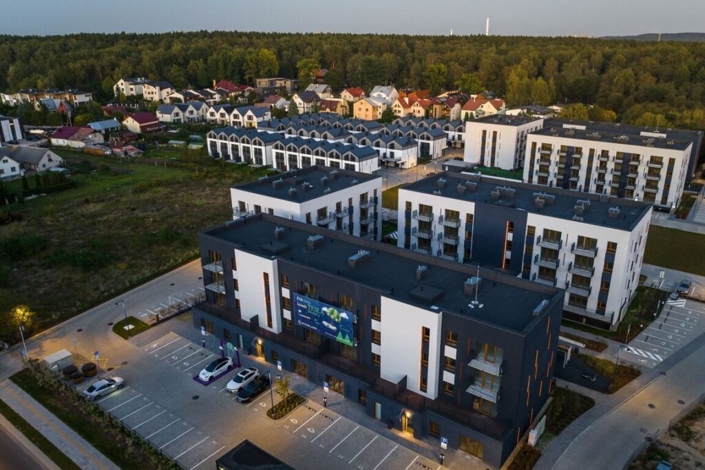 Riverland 1 etapas (Lazdynėlių g. 51, 53, 55, 57, 59, 61, 63) - Row housing - construction photos