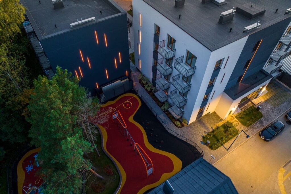 Riverland 1 etapas (Lazdynėlių g. 51, 53, 55, 57, 59, 61, 63) - Row housing - construction photos