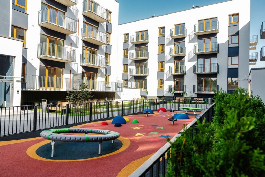 Riverland 1 etapas (Lazdynėlių g. 51, 53, 55, 57, 59, 61, 63) - Row housing - construction photos