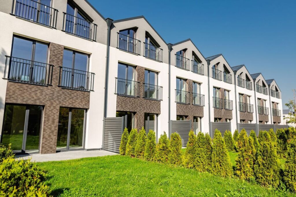 Riverland 1 etapas (Lazdynėlių g. 51, 53, 55, 57, 59, 61, 63) - Row housing - construction photos