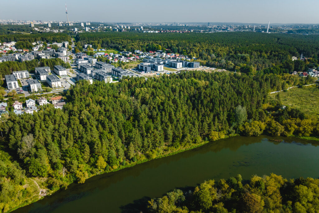 Riverland 1 etapas (Lazdynėlių g. 51, 53, 55, 57, 59, 61, 63) - Row housing - construction photos