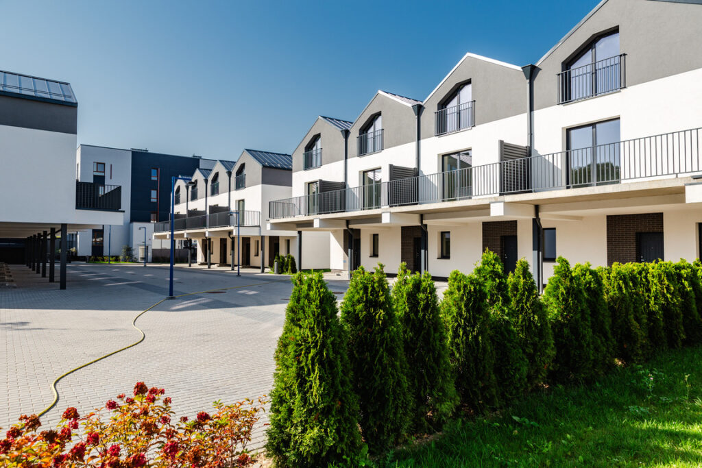 Riverland 1 etapas (Lazdynėlių g. 51, 53, 55, 57, 59, 61, 63) - Row housing - construction photos