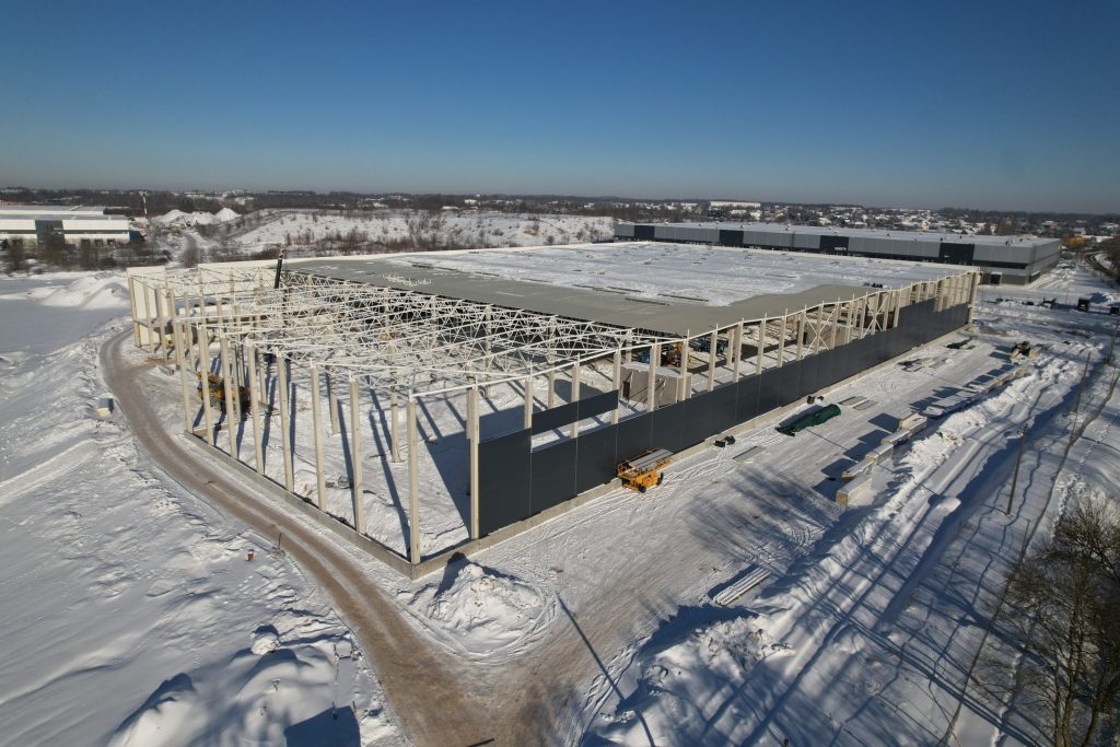 Liepkalnio industrinis parkas 7 etapas (Pripetės g. 1) - Sandėlys / Platinimo centras - statybų nuotraukos