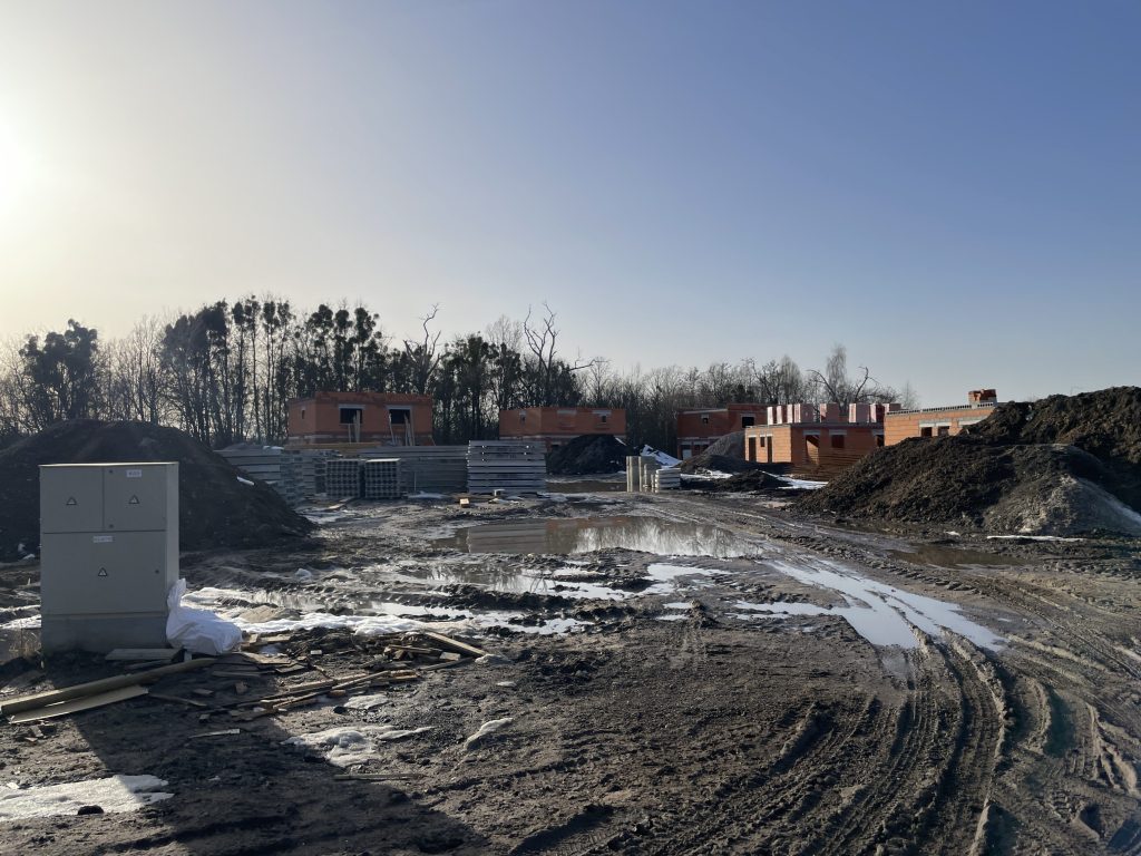 Šaldytuvų g. kvartalas (Šaldytuvų g. 43, 43A, 43B, 43C, 43D, 43E, 43F, 43G, 43H, 43I, 43J, 43K, 43L, 43M, 43N, 43P, 43R, 43S, 45A, 45B, 45C, 45D, 45E, 45F, 45G, 45H) - Row housing - construction photos