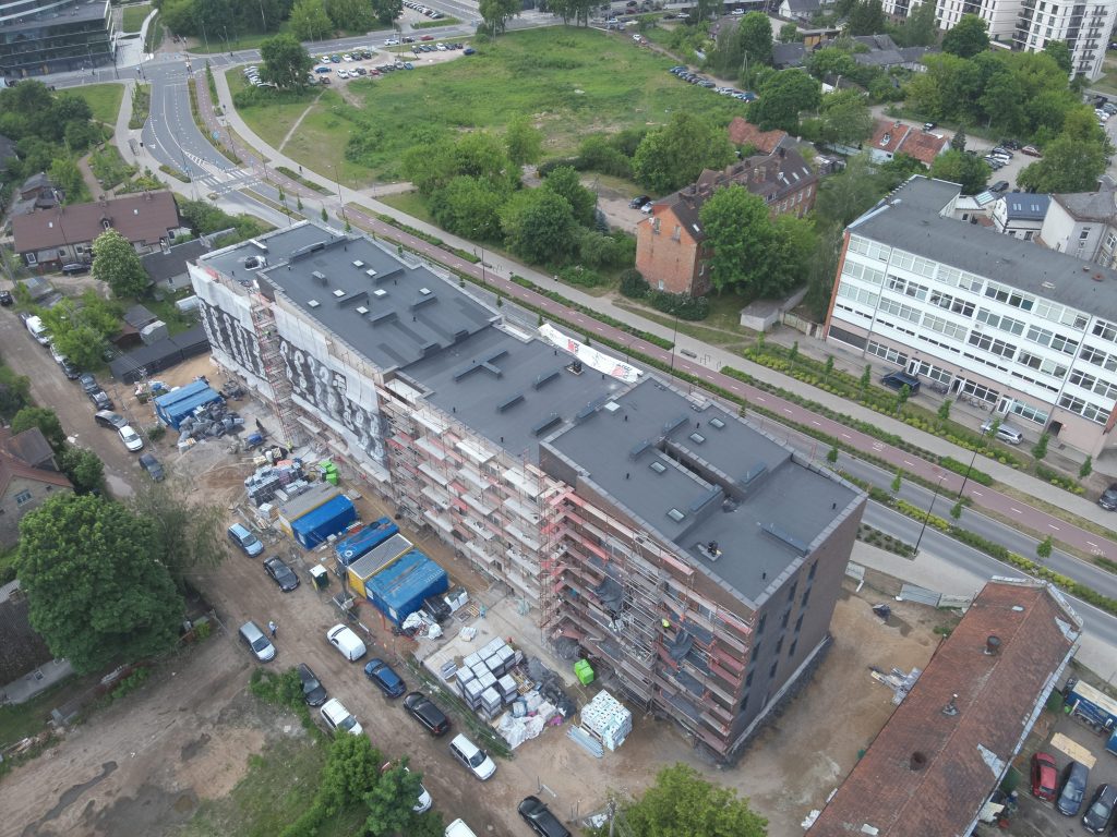 Šnipiškių solo (Veprių g. 4) - Daudzdzīvokļu nams - būvdarbu attēli