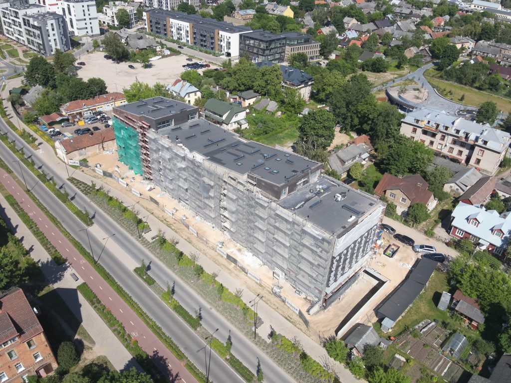 Šnipiškių solo (Veprių g. 4) - Daudzdzīvokļu nams - būvdarbu attēli