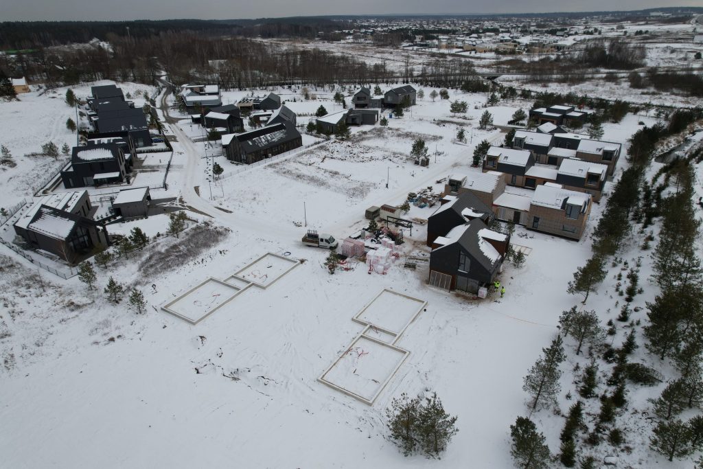 Versmių parkas (Versmių g. 2, 4, 6, 7, 8, 9, 10, 11, 12, 13, 15, 16, 17, 19 - 47) - Land plots, Private house community - construction photos