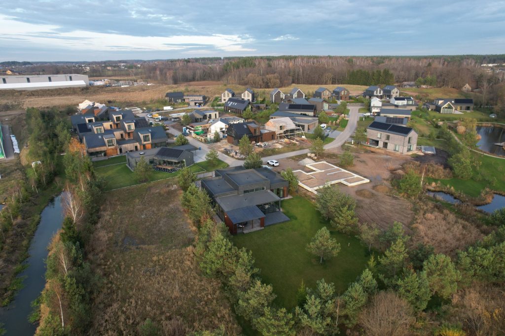 Versmių parkas (Versmių g. 2, 4, 6, 7, 8, 9, 10, 11, 12, 13, 15, 16, 17, 19 - 47) - Land plots, Private house community - construction photos