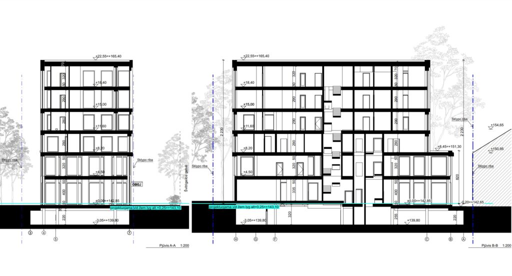 Švitrigailos g. 37 (Švitrigailos g. 37) - Multi apartment, Office center - visualization