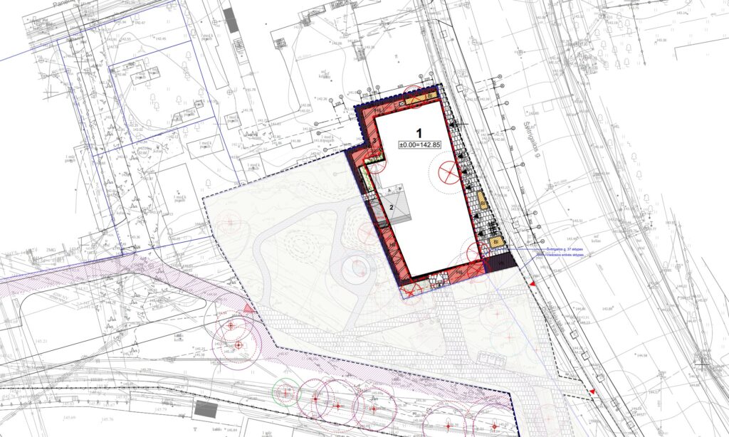 Švitrigailos g. 37 (Švitrigailos g. 37) - Multi apartment, Office center - visualization