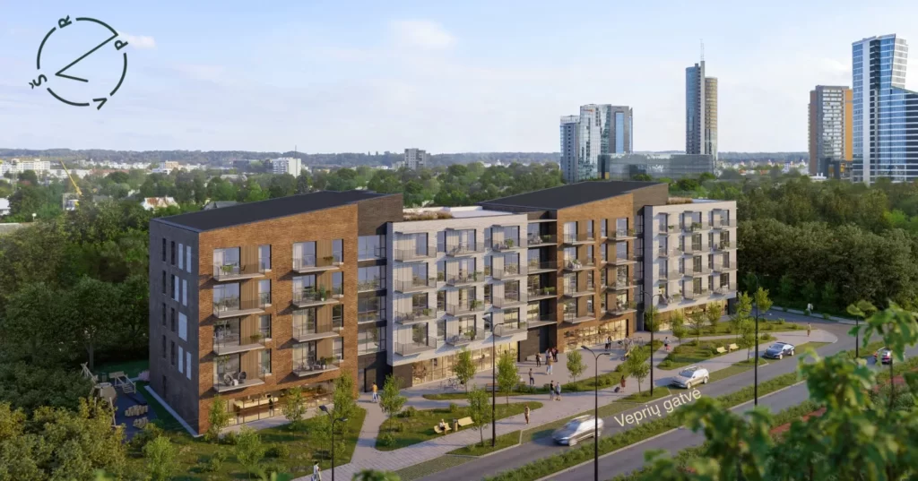 Šnipiškių solo (Veprių g. 4) - Daudzdzīvokļu nams - vizualizācija