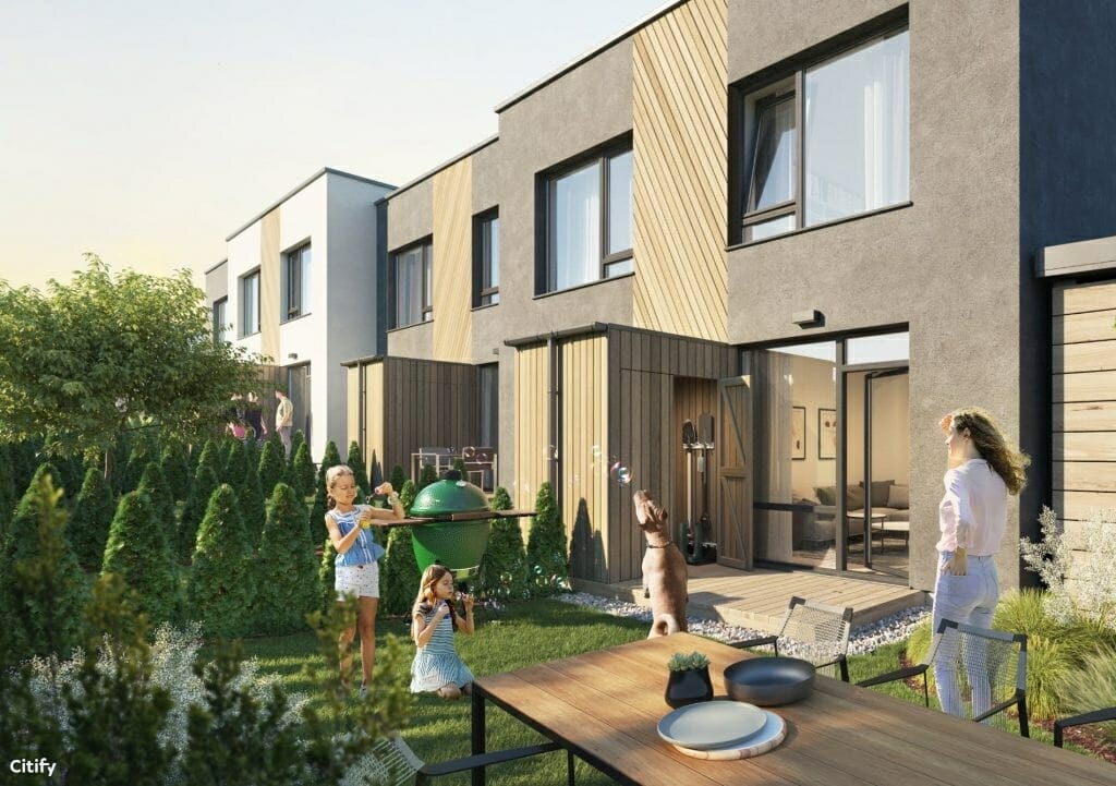 24 terasos (Tarandės g. 24C, 24D, 24E, 24F, 24G, 24H, 24J, 24K, 24L, 24M, 24N, 24P) - Row housing - visualization