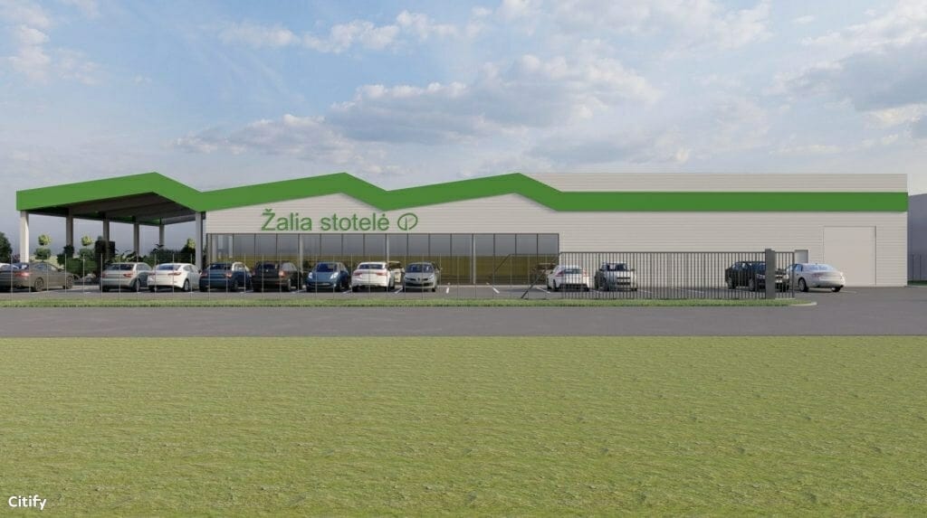 Žalia stotelė Petruičio g. (J. Petruičio g. 1) - Shopping center - visualization