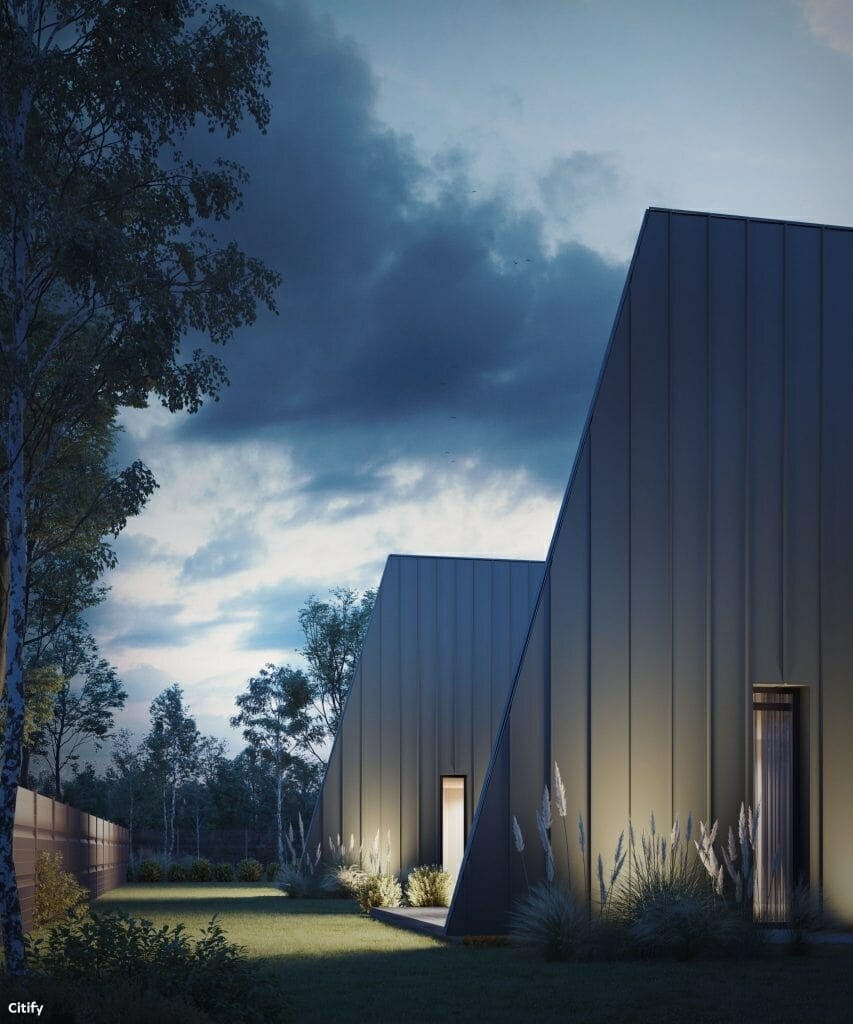 Kalno 77 (Kalno g. 73, 75, 77, 79, 83, 85, 87, Sokiškių g. 2, 4) - Privātmāju kopienas, Rindu mājas - vizualizācija