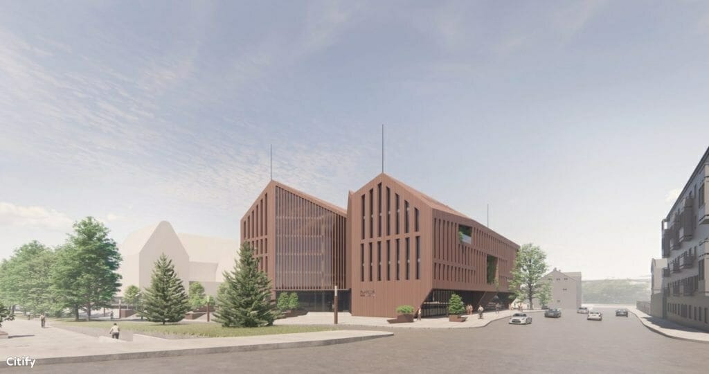 Memelio miestas | Hanza verslo centras (Naujoji Uosto g. 3) - Office center - visualization