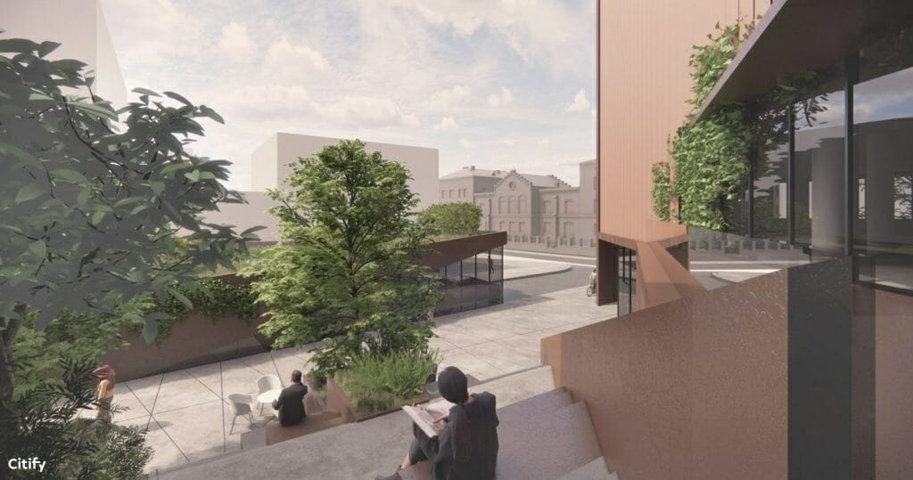 Memelio miestas | Hanza verslo centras (Naujoji Uosto g. 3) - Office center - visualization