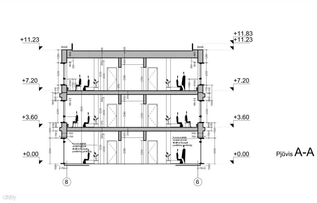 Senjorų gyvenimo namai Pilėnų g. (Pilėnų g. 1, Pilėnų g. 9) - Specialized care center - visualization