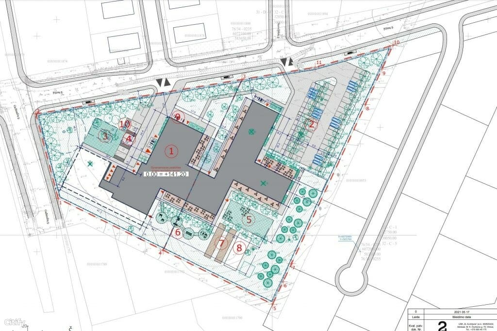 Senjorų gyvenimo namai Pilėnų g. (Pilėnų g. 1, Pilėnų g. 9) - Specialized care center - visualization