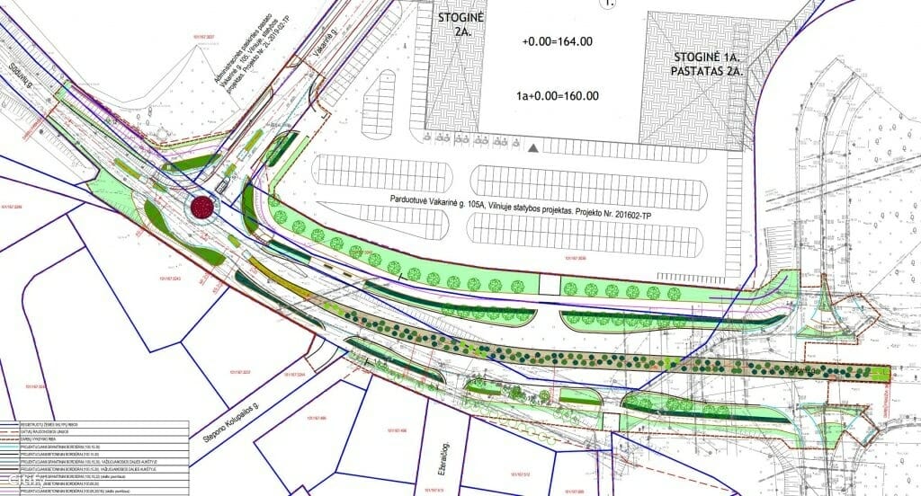 Sūduvių g. atkarpa (Sūduvių g.) - Jalgrattatee, Tänav - visuaalne