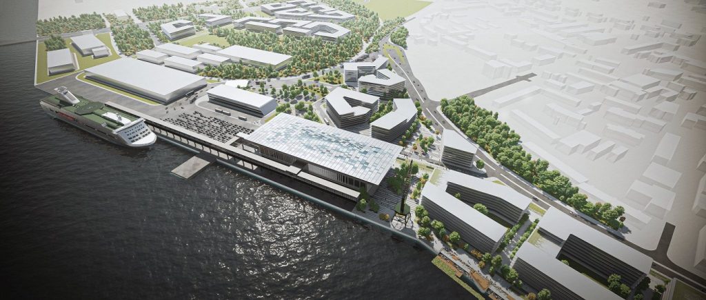 Riga Ropax Terminal (Eksportostas iela 15 k-8) - Uostas - vizualizacija