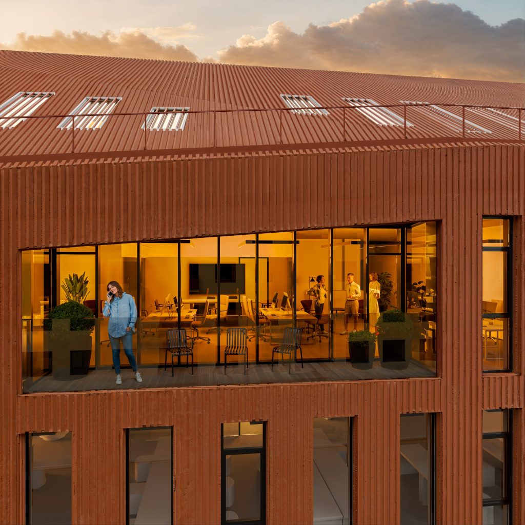 Memelio miestas | Hanza verslo centras (Naujoji Uosto g. 3) - Biroju centrs - vizualizācija