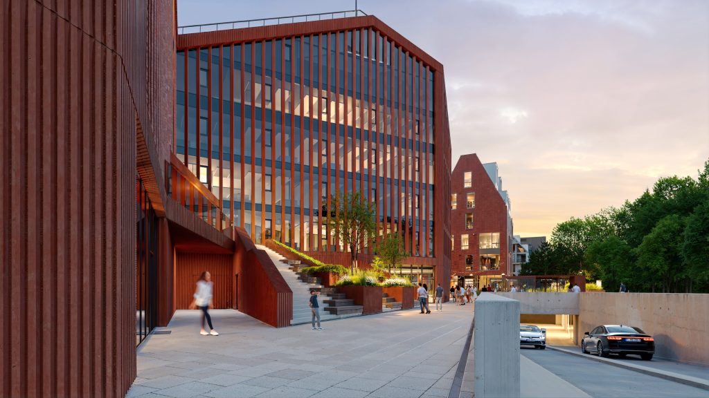 Memelio miestas | Hanza verslo centras (Naujoji Uosto g. 3) - Biroju centrs - vizualizācija