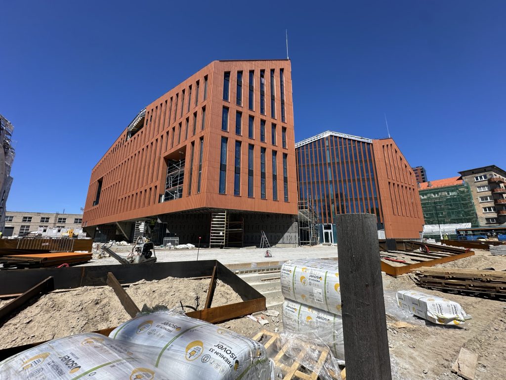 Memelio miestas | Hanza verslo centras (Naujoji Uosto g. 3) - Office center - construction photos