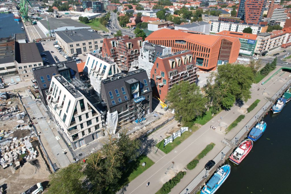 Memelio miestas | Hanza verslo centras (Naujoji Uosto g. 3) - Office center - construction photos