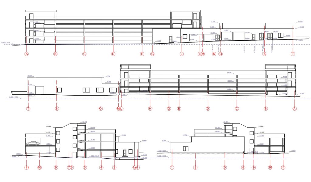 Vilniaus miesto klinikinės ligoninės parkingas ir sandėliavimo pastatai (Antakalnio g. 57) - Parking facility, Warehouse / Distribution center - visualization