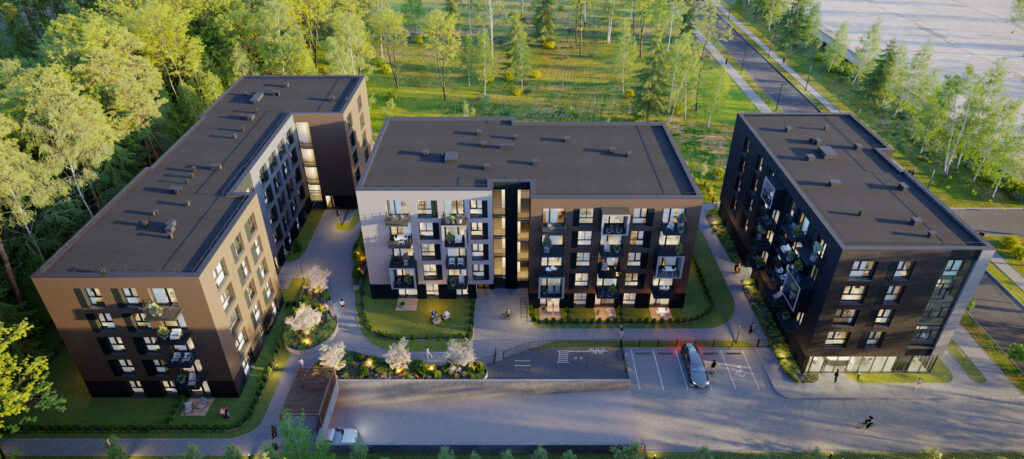 Visi savi (Visorių g. 10) - Multi apartment - visualization