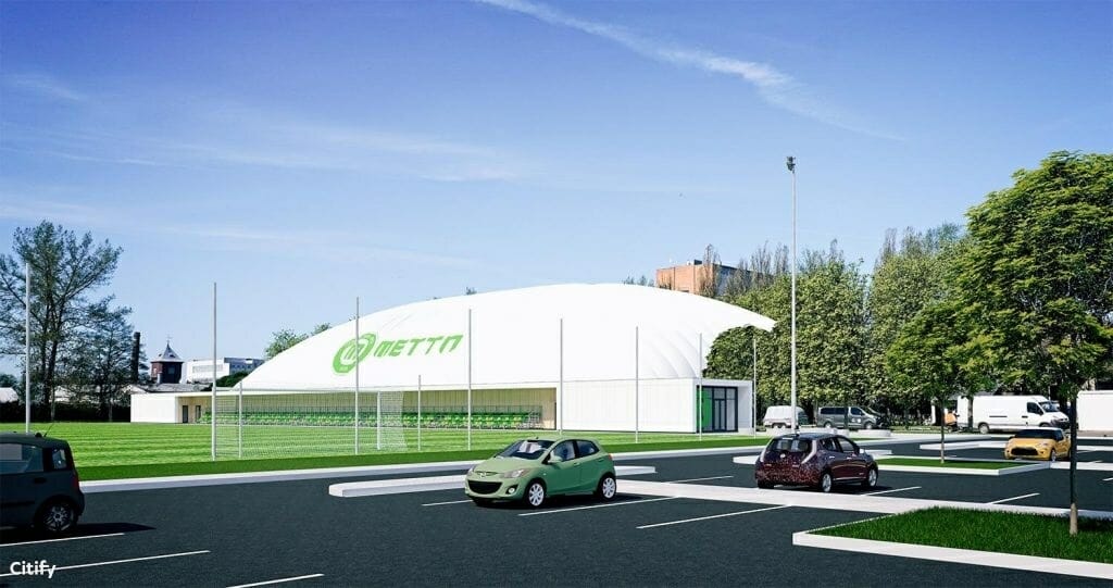 Futbola kluba FS Metta kluba treniņu centrs (Sāremas iela 1D) - Spordiväljak - visuaalne