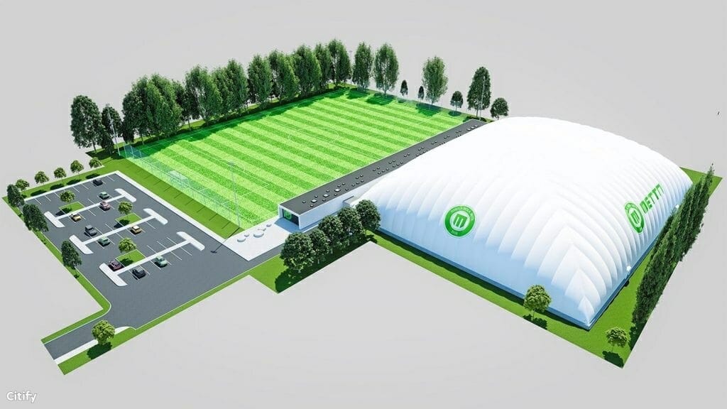 Futbola kluba FS Metta kluba treniņu centrs (Sāremas iela 1D) - Spordiväljak - visuaalne