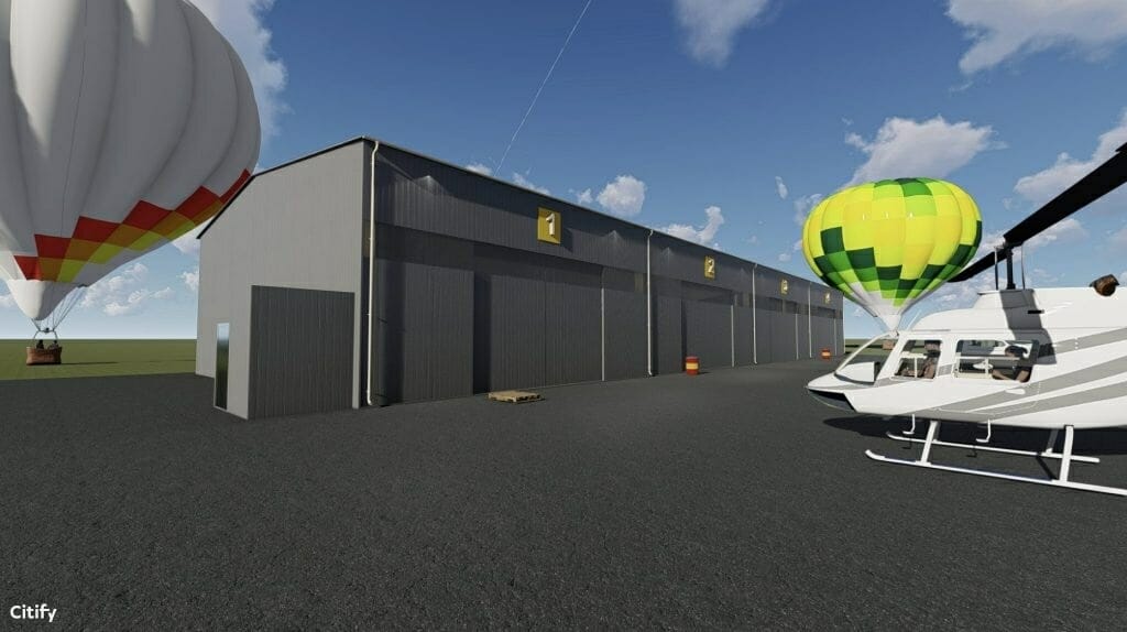 Orlaivių angaras S. Dariaus ir S. Girėno aerodrome (Veiverių g. 132) - Service terminal - visualization