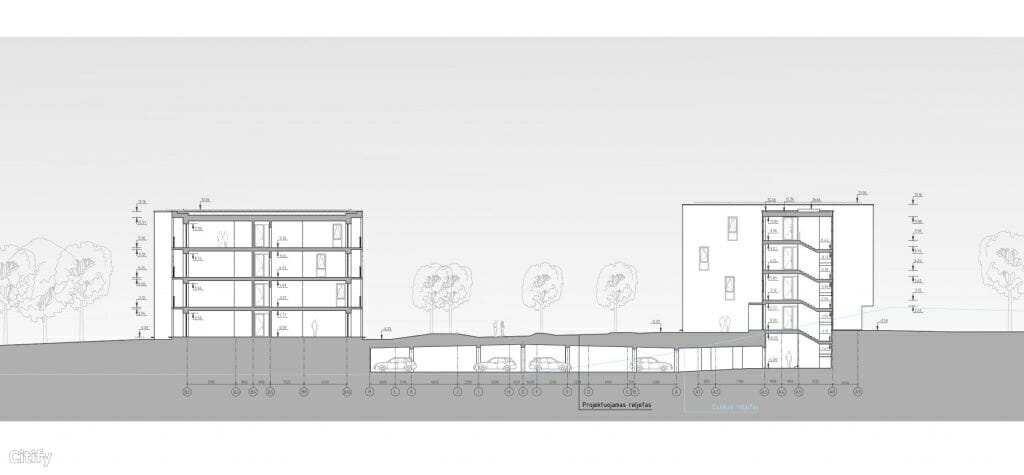 Vyšnios 1 etapas (Karaliaučiaus g. 25, 27) - Multi apartment - visualization