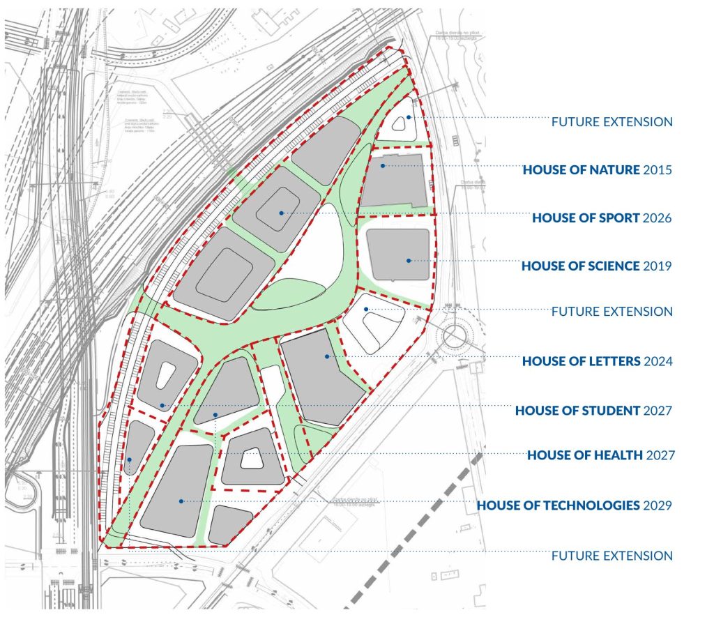 Latvijas Universitātes Akadēmiskais centrs - 7.kārta - Tehnoloģiju māja (Jelgavas iela 1) - Kõrgkool - visuaalne