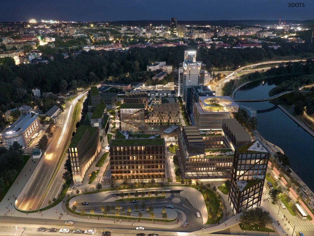 Verslo trikampio konversija (J. Jasinskio g. 16E, 16F) - Multi apartment, Office center - visualization