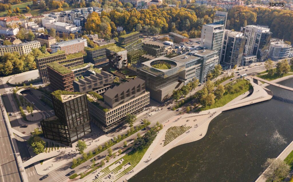 Verslo trikampio konversija (J. Jasinskio g. 16E, 16F) - Multi apartment, Office center - visualization