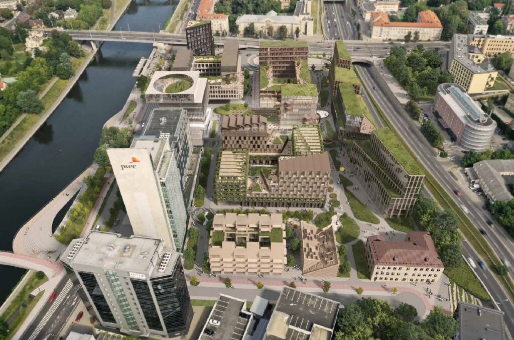 Verslo trikampio konversija (J. Jasinskio g. 16E, 16F) - Multi apartment, Office center - visualization