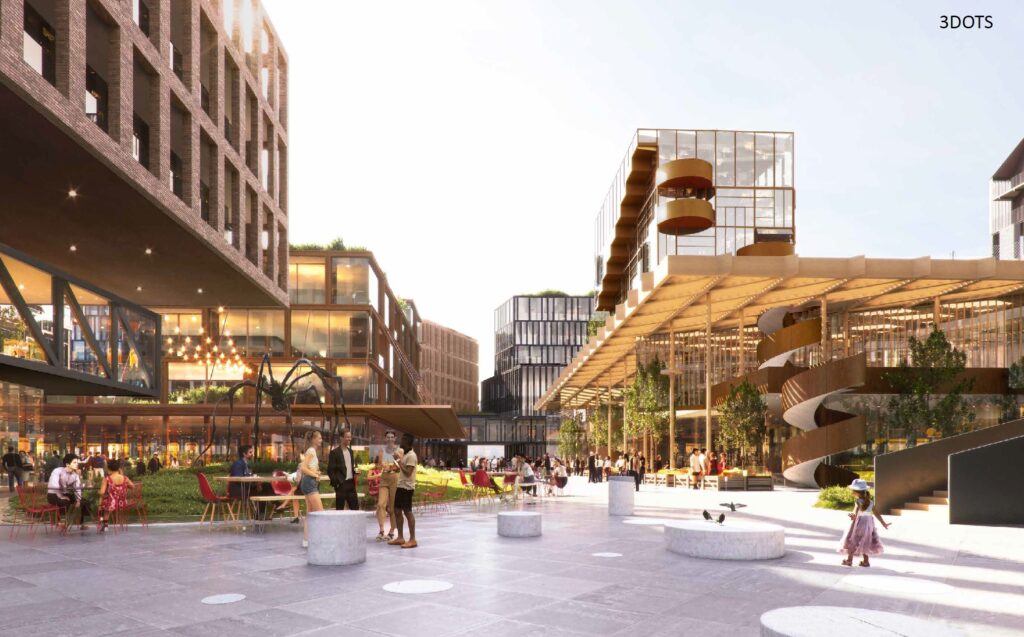 Verslo trikampio konversija (J. Jasinskio g. 16E, 16F) - Multi apartment, Office center - visualization