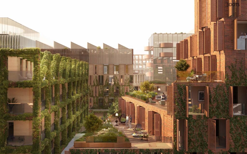 Verslo trikampio konversija (J. Jasinskio g. 16E, 16F) - Multi apartment, Office center - visualization