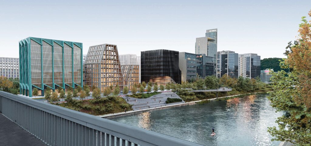 Verslo trikampio konversija (J. Jasinskio g. 16E, 16F) - Multi apartment, Office center - visualization