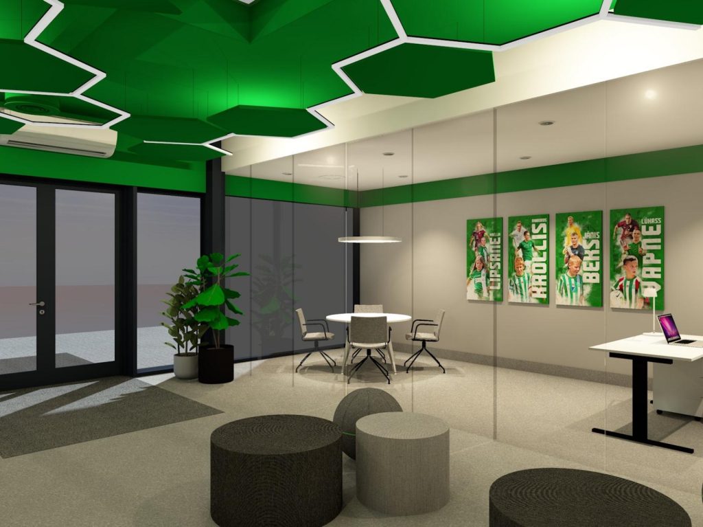 Futbola kluba FS Metta kluba treniņu centrs (Sāremas iela 1D) - Spordiväljak - visuaalne