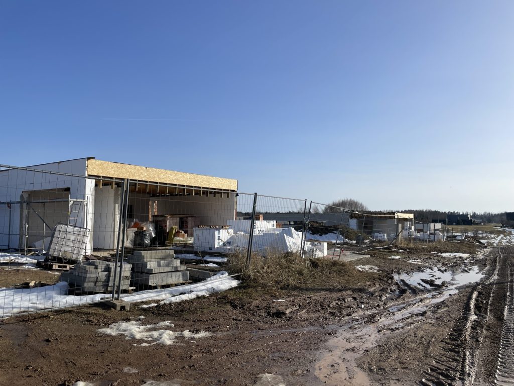 Garšvės slėnis (Pagaršvio aklg. ) - Private house community - construction photos