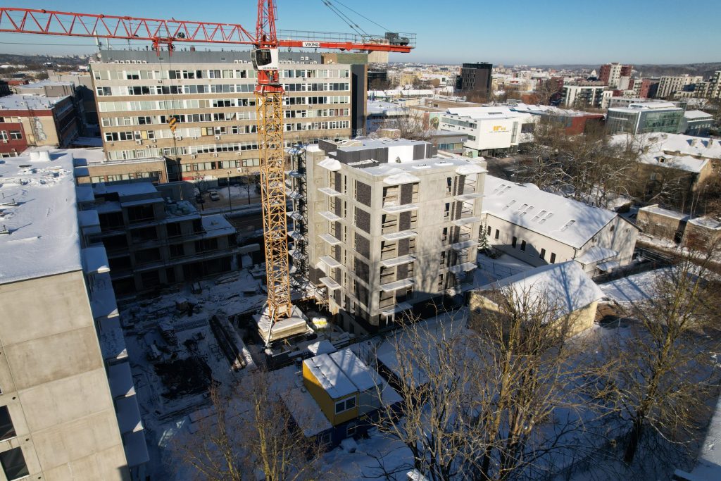Naujamiesčio trio (Panerių g. 34) - Daudzdzīvokļu nams - būvdarbu attēli