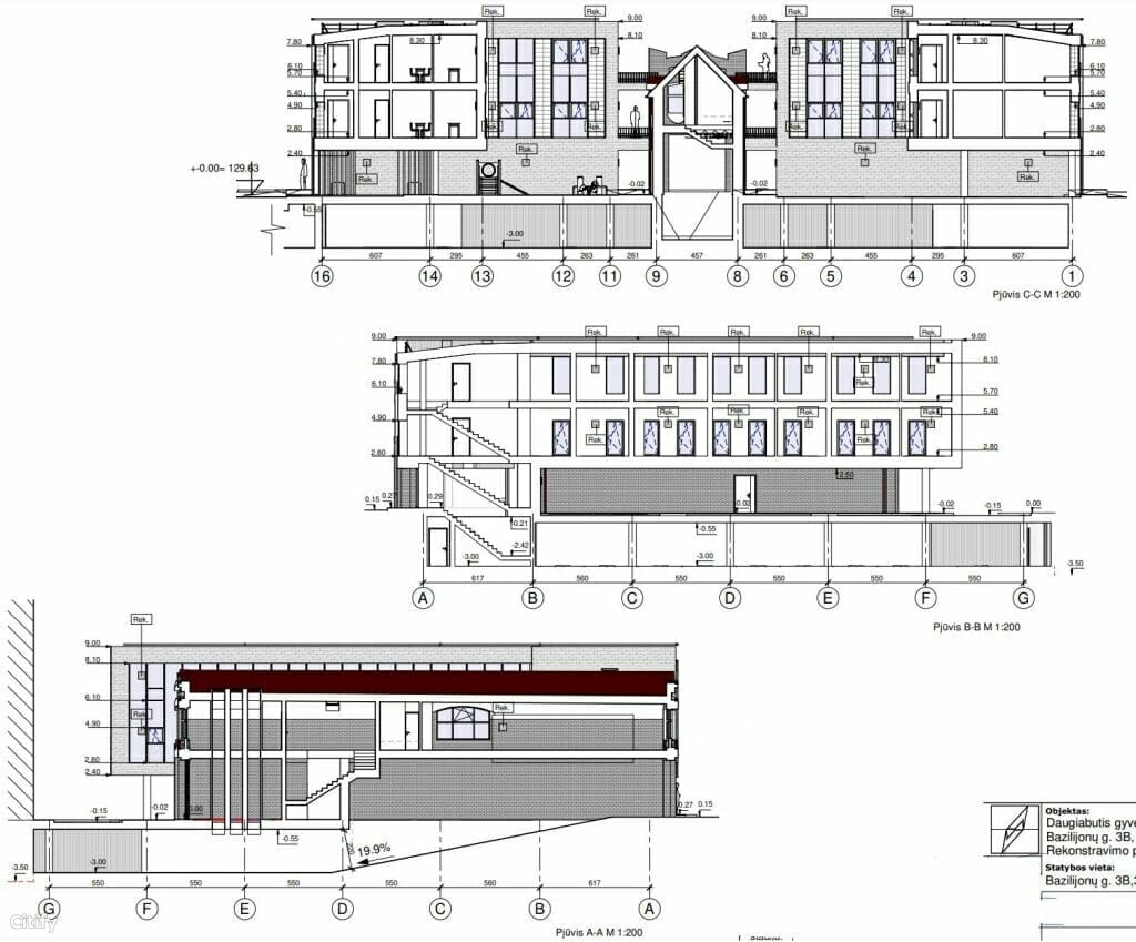 Bazilijonų namai 3 etapas (Bazilijonų g. 3B, 3C) - Multi apartment - visualization