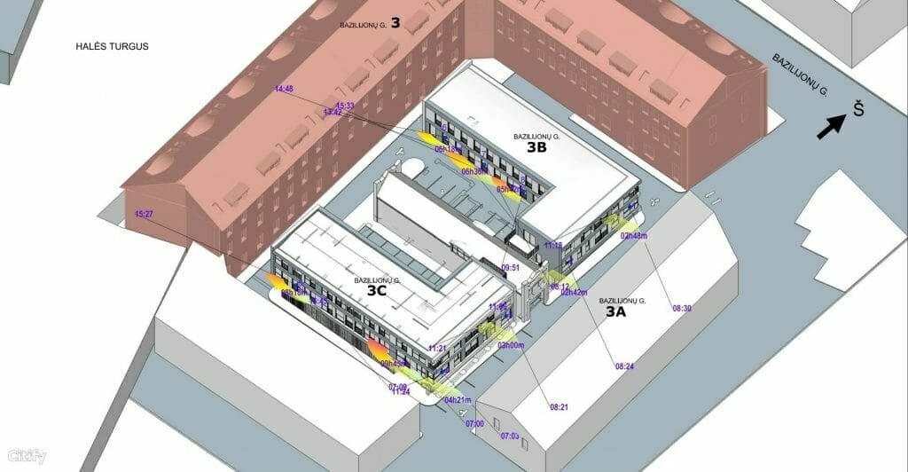 Bazilijonų namai 3 etapas (Bazilijonų g. 3B, 3C) - Multi apartment - visualization