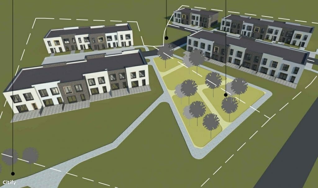 Jaunučio g. 10, 12, 16 (Jaunučio g. 10, 12, 16) - Row housing - visualization