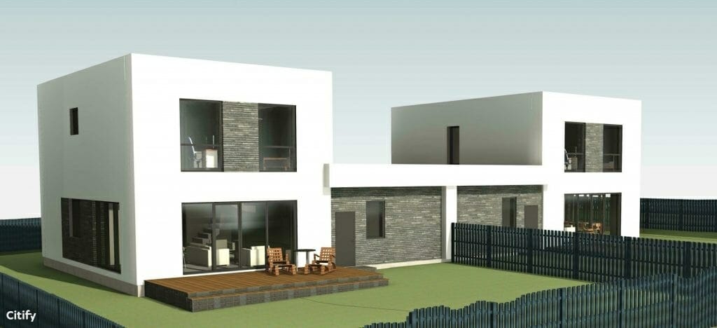 Užutrakio g. 11, 13 (Užutrakio g. 11, 13) - Row housing - visualization